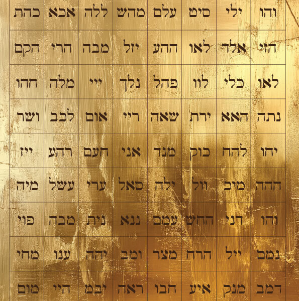 Biblicacl 72 Names of God-Judaism-Sacred Divine Hebrew Torah Letters Art-Tetragrammaton-Holiness-Gold-Kabbalah-Kabbalist Tool-INSTANT DOWNLOAD (Copy)
