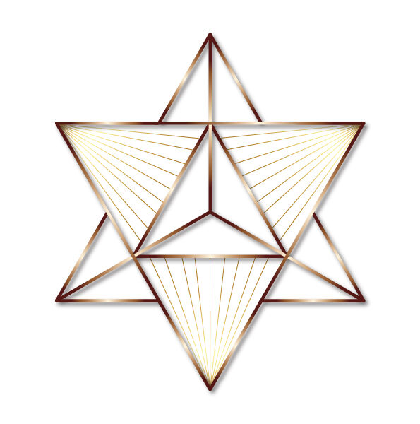 Merkaba Sacred Geometry מרכבה Merkavah-Geometric-Décor Wall Art-A4 Print PDF-Kabbalah Star Tetrahedron Gold Copper-DOWNLOAD HALELUYA