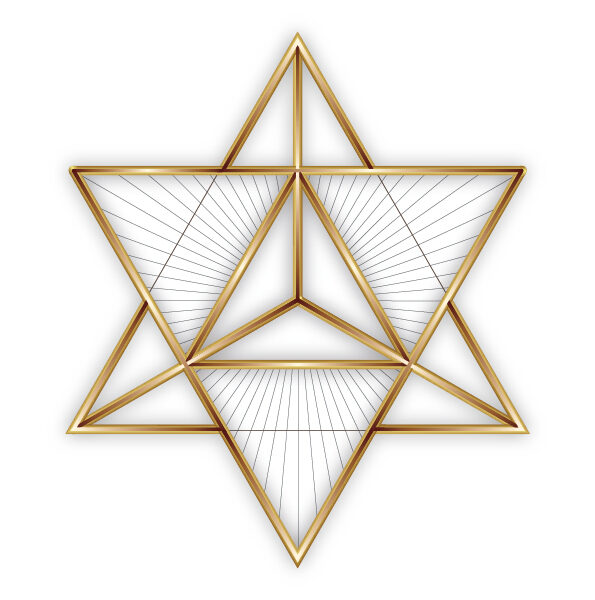 Merkaba-Merkabah-Merkavah-Kabbalah Wall Art Décor-Sacred Geometry-Geometric Print-A4 PDF-Star Tetrahedron-Balance-Focus-DOWNLOAD HALELUYA