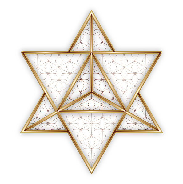 Merkaba Sacred Geometry Star Tetrahedron-Merkabah Merkavah-Kabbalah Art-Wall Art Décor-Printable Geometric Design-A4 PDF-DOWNLOAD HALELUYA