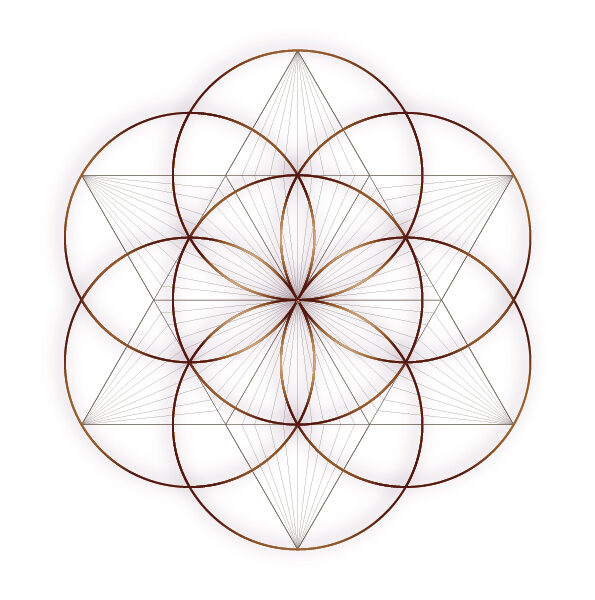 Seed Of Life Star-Geometric Element-Wall Décor Art-Sacred Geometry Symbols-A4 Print-PDF-Spiritual Healing-Divine Holiness-HALELUYA DOWNLOAD