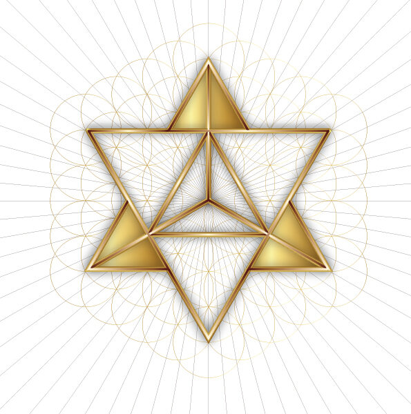 Merkaba Sacred Geometry Art-Merkabah-Merkavah-Kabbalah Wall Décor-Astral Travel Print-A4 PDF-Geometric Star Tetrahedron-DOWNLOAD HALELUYA