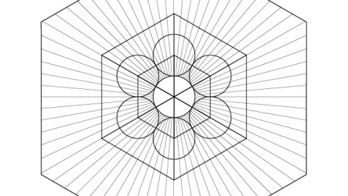 HexagonsRaysCircles